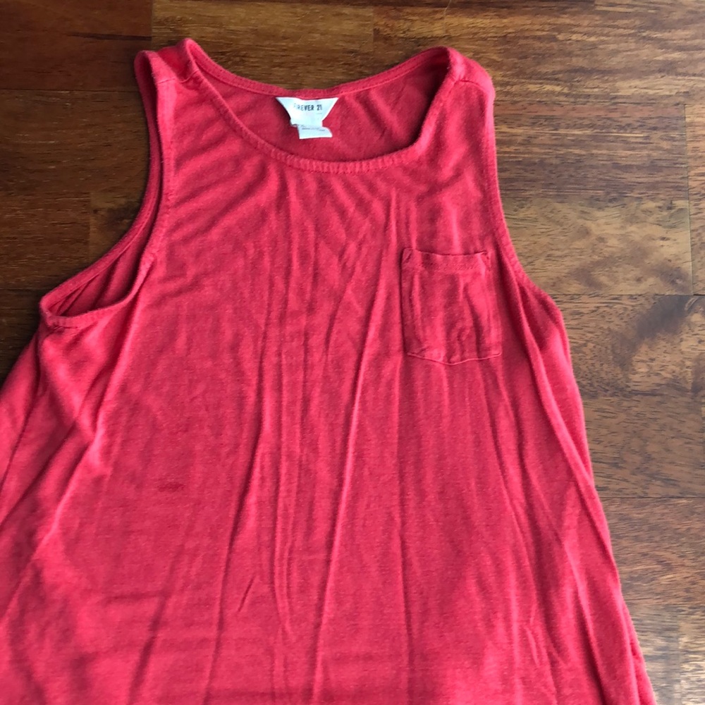 Coral tank top